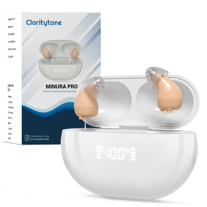 Discreet CIC Rechargeable Hearing Aids with App Control