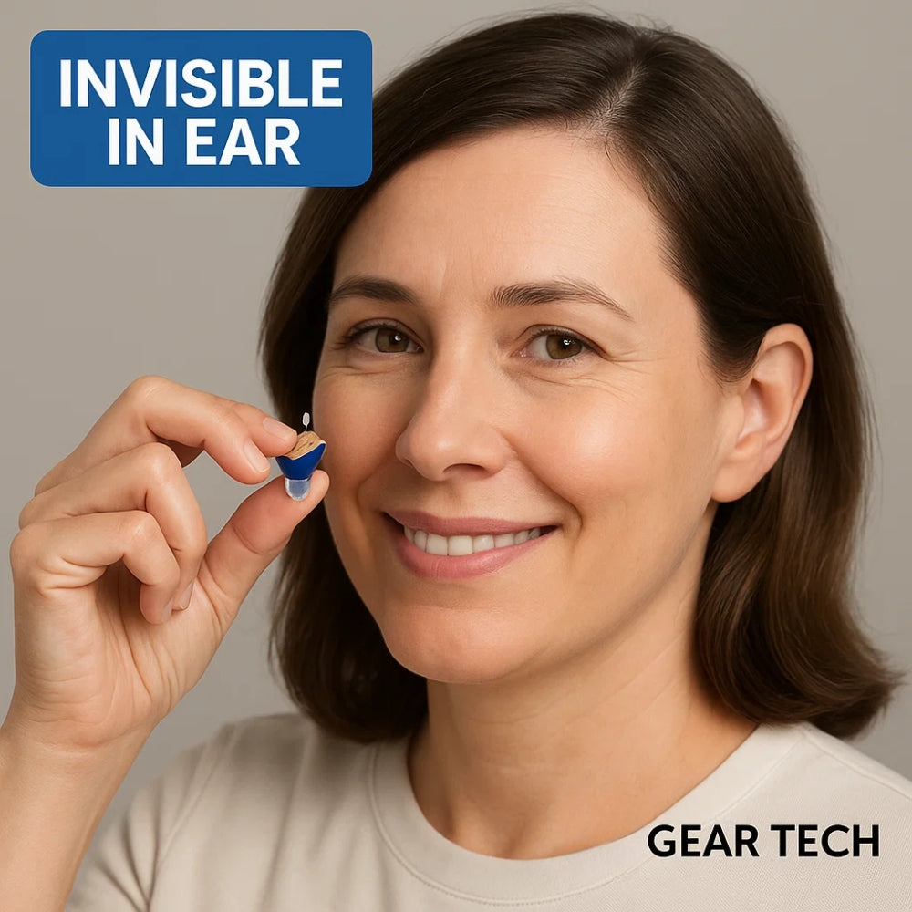 In-Ear Rechargeable Hearing Aids Offering Clear Sound, Long-Lasting Battery, and Comfortable Fit for Everyday Use