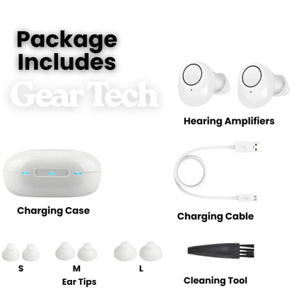 Bluetooth Hearing Aids – Rechargeable In-Ear Digital Hearing Aid with App Control