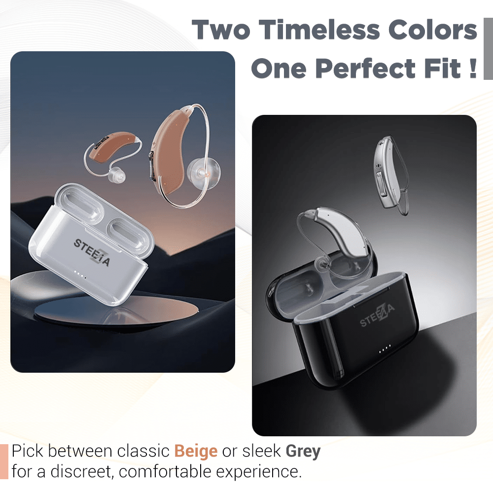 Rechargeable Bluetooth RIC Digital Hearing Aids for Adults