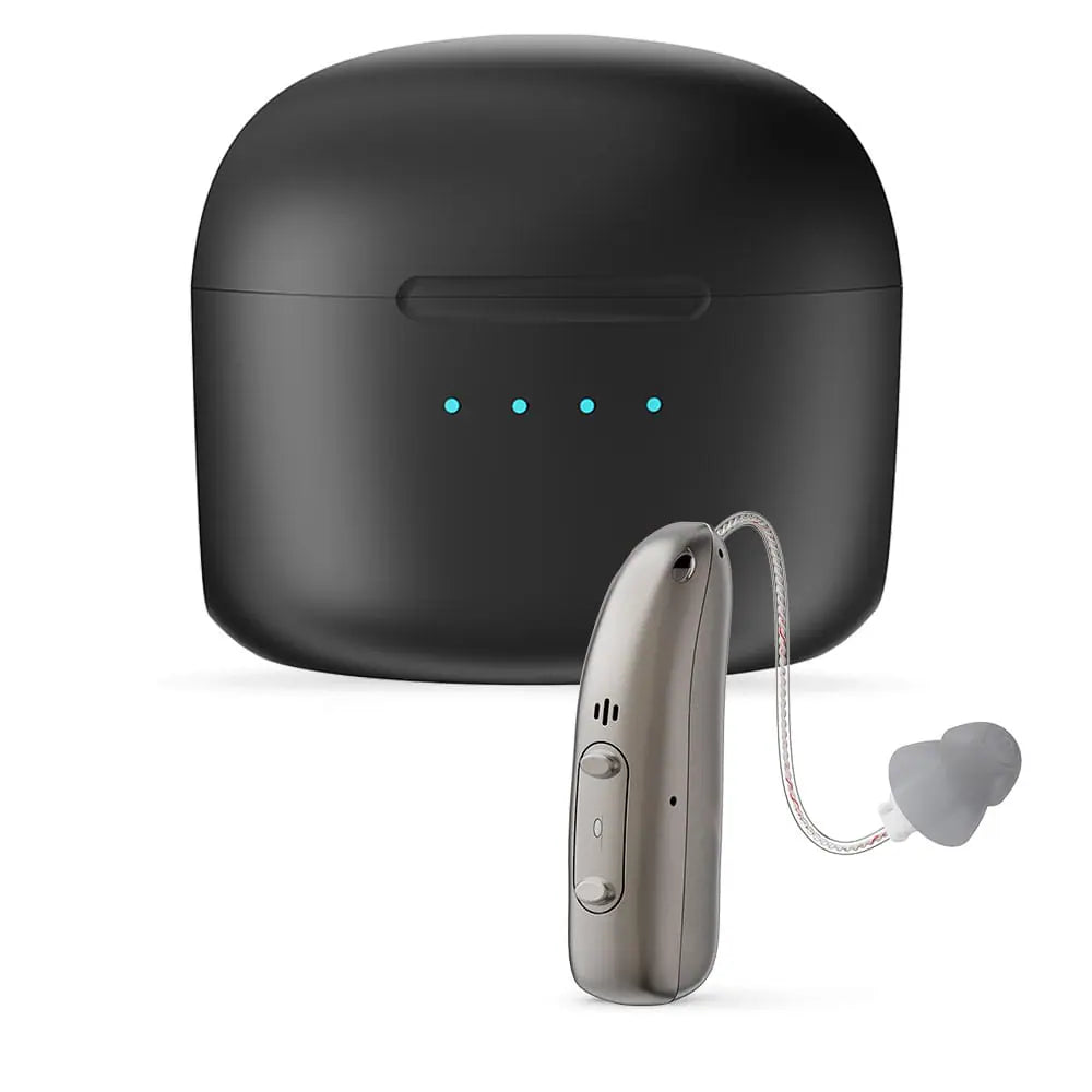 BTE Digital Hearing Aids – Rechargeable Behind the Ear Hearing Amplifiers with Noise Cancelling & Volume Control
