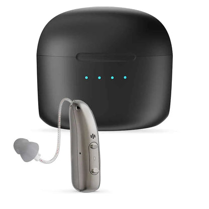 BTE Digital Hearing Aids – Rechargeable Behind the Ear Hearing Amplifiers with Noise Cancelling & Volume Control